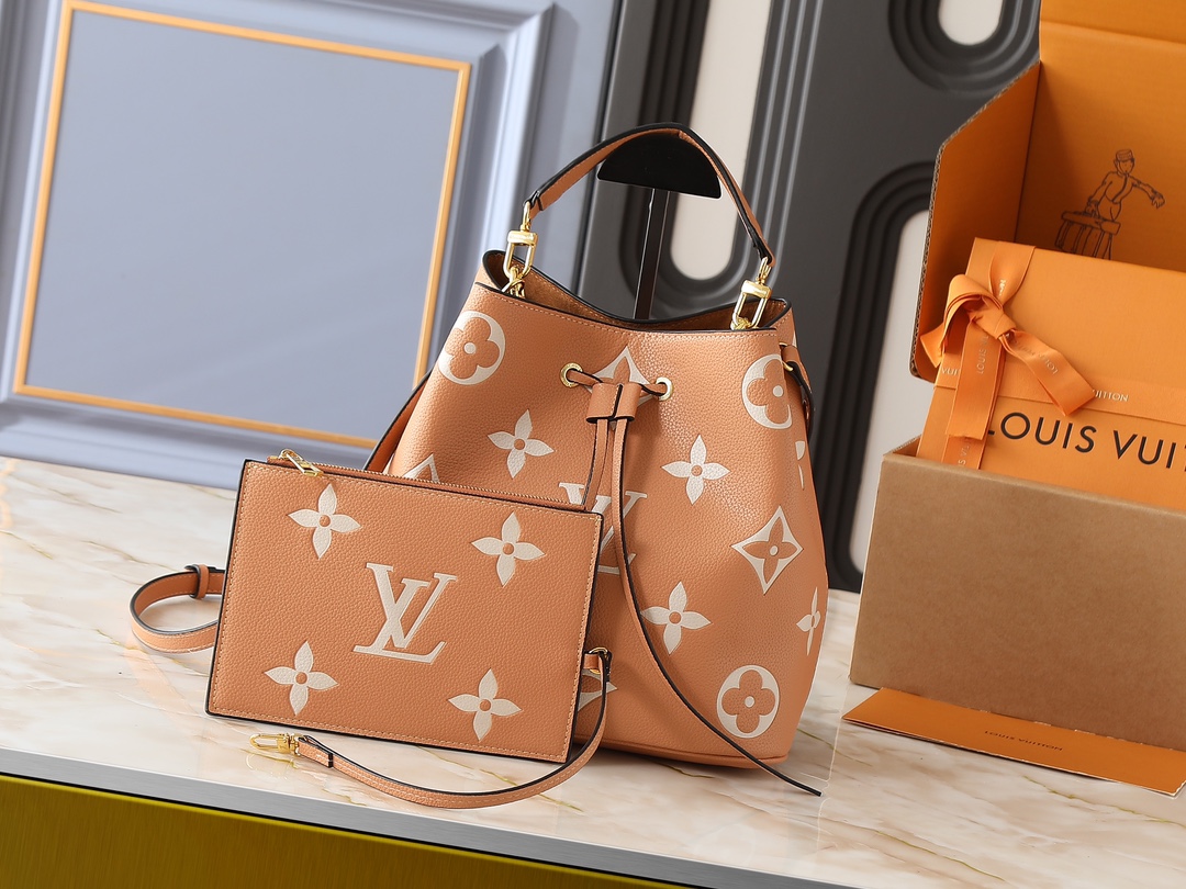 LV Classic Handbag Monogram Tiles Embossed Logo Luxury Designer Bag